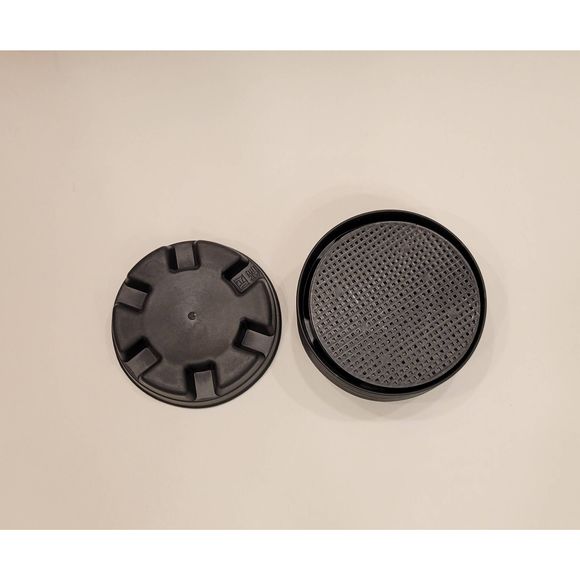 8-Pack 5.3" Invisible Self-Watering Saucers for Hanging Baskets Black - Picture 5 of 6